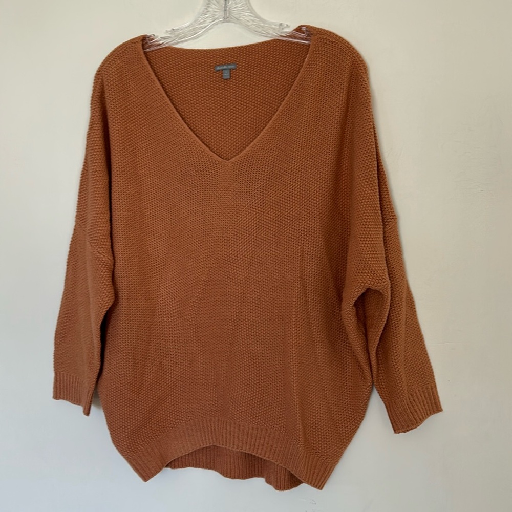 GUC Charlotte Russe Vneck Waffle Knit Sweater